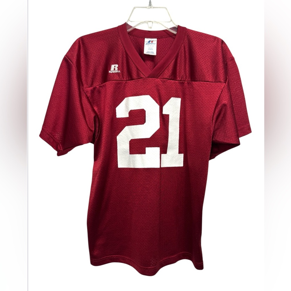 Russell Athletic Youth Crimson & White 21 Jersey Medium